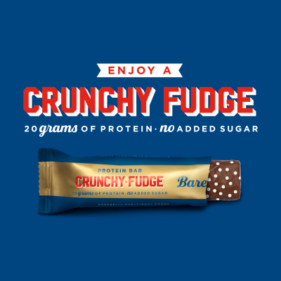 Must-try: De zojuist gelanceerde Crunchy Fudge Eiwitreep van Barebells is héérlijk!