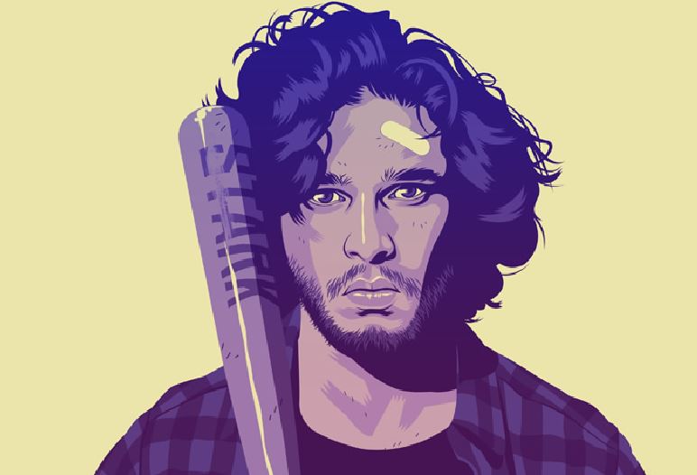 Game of Thrones personages in 90's stijl