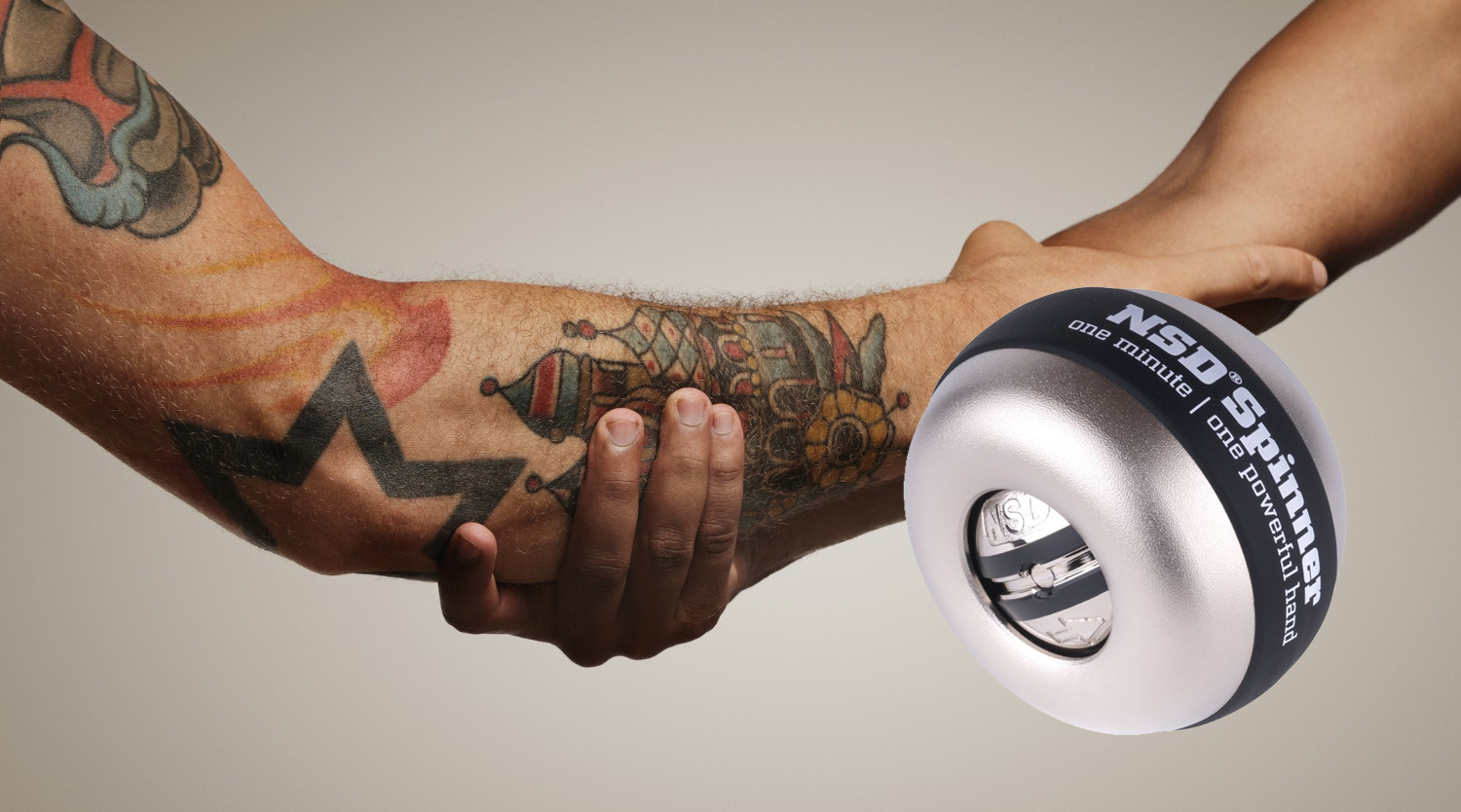 Werken aan je grip en kracht? Dat doe je met de NSD Spinner PowerBall!