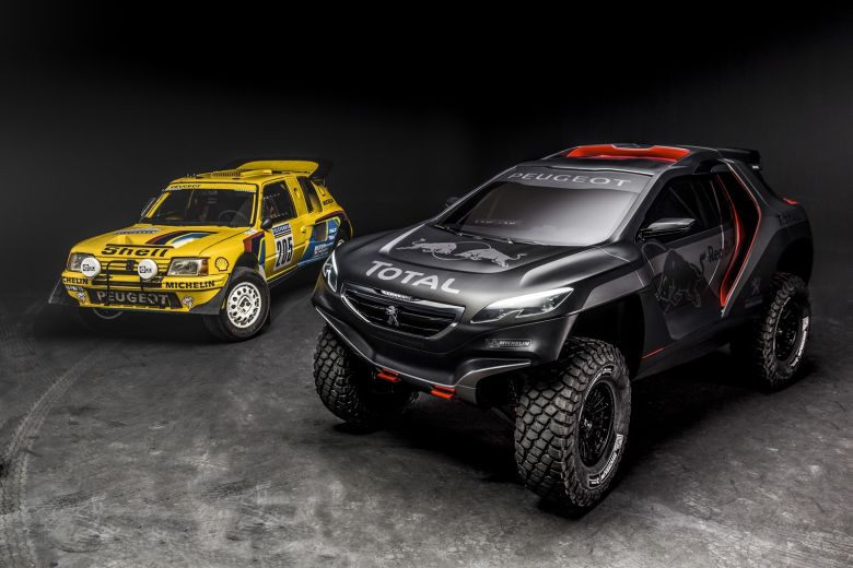 Peugeot 2008 DKR and 205 T16